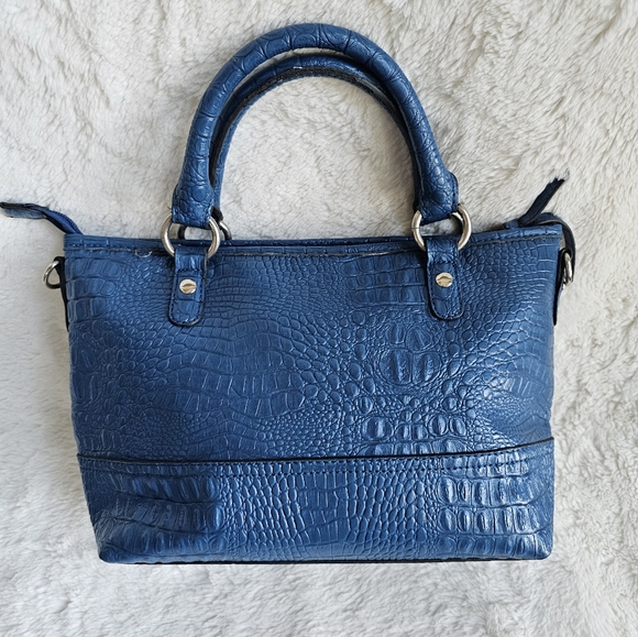 Relic Blue Vegan Croc Handbag - Picture 6 of 10